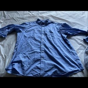 Mens Club Room Blue Dress shirt sizs 18.5